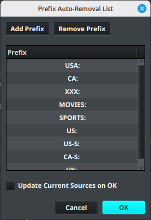 Prefix Auto-Removal